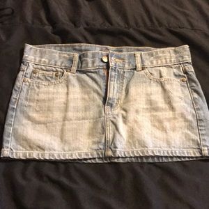 Jean mini skirt